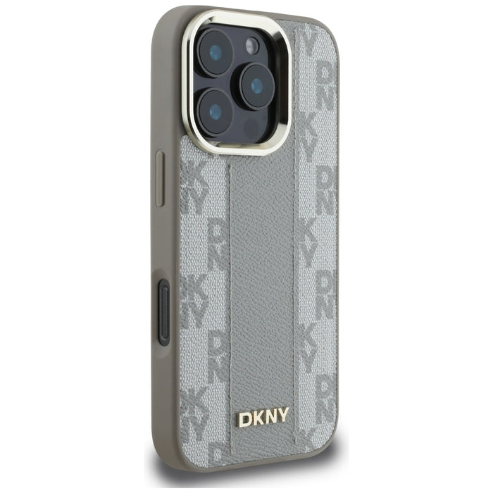 DKNY Checkered Pattern Magsafe iPhone 16 Pro Max Case - Beige