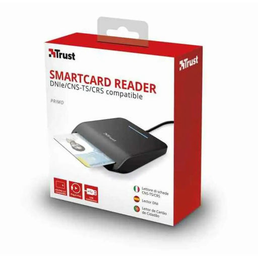 DNI/SIP Card Reader Trust Primo Black Plug & Play - Компютър Мрежи и компоненти<<<Компютри|