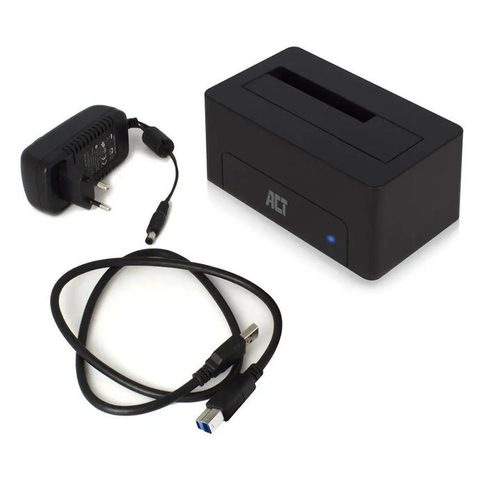 Docking station ACT AC1500 USB 3.1 Gen1 For 3.5’’/2.5’’ SATA HDD/SSD - Чекмеджета за дискове<<<Компютърни