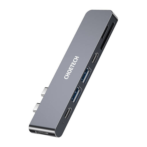 Docking Station Choetech HUB-M14 for Macbook Pro 7-in-2 USB-C Thunderbolt 3 (silver) - Docking stations<<<IT