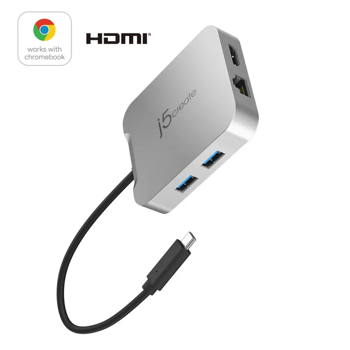 Docking station j5create JCD391 4K60 Elite USB-C PD USB-A HDMI RJ-45 - Аксесоари за лаптопи/таблети<<<Лаптопи таблети и