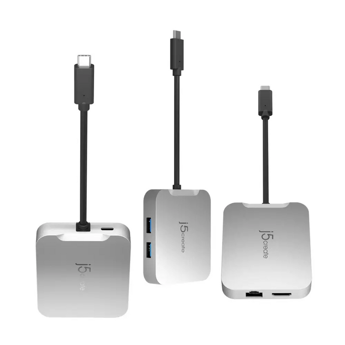 Docking station j5create JCD391 4K60 Elite USB-C PD USB-A HDMI RJ-45 - Аксесоари за лаптопи/таблети<<<Лаптопи таблети и