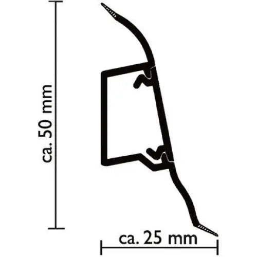 DOELLKEN SLK50 WHITE OAK INTERIOR CORNER FOR PVC SKILLS - Аксесоари<<<Паркет и елементи за монтаж<<<Подови и стенни