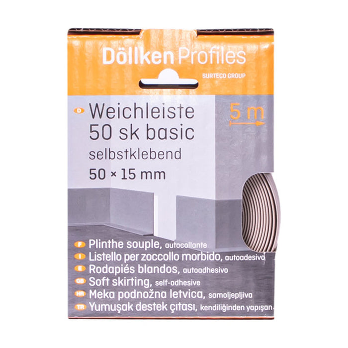 PVC FLOOR SKIRT DOELLKEN SELF-ADHESIVE BEIGE 5M