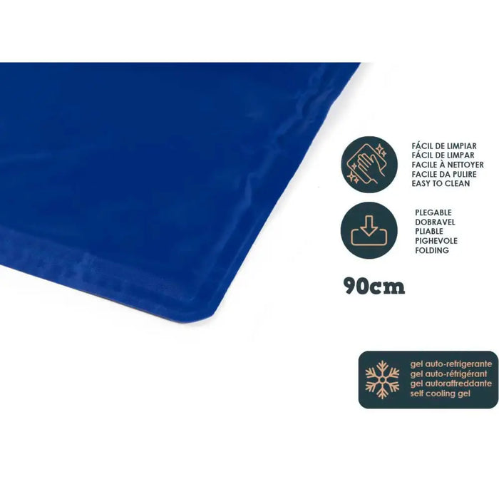 Dog Carpet Mascow Blue Foam Gel 49,5 x 1 x 90 cm Refreshing (6 Units) - Домашни Животни<<<Дом