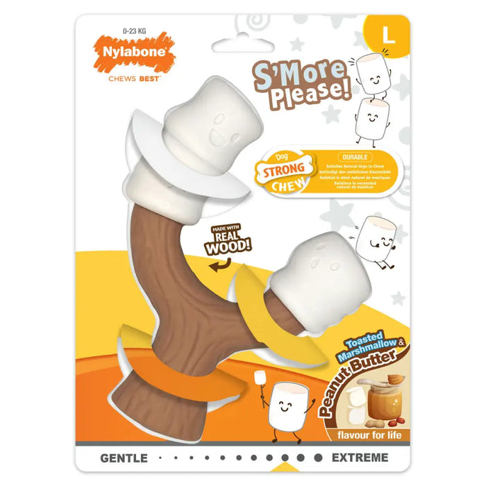 Dog chewing toy Nylabone Brown Peanut butter L - Домашни Животни<<<Дом Градина<<<BigBuy&&&Играчки<<<Домашни