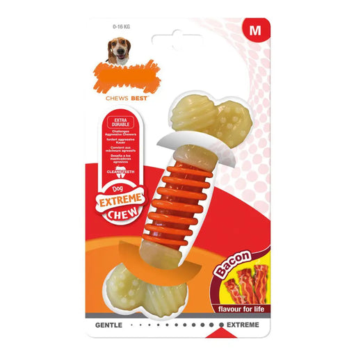 Dog chewing toy Nylabone Extreme Chew Pro Action Bacon Size M Nylon - Домашни Животни<<<Дом