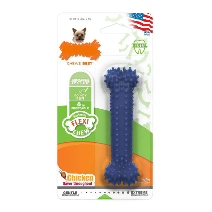 Dog chewing toy Nylabone Plaque Attacker Natural Size S Chicken Thermoplastic - Домашни Животни<<<Дом