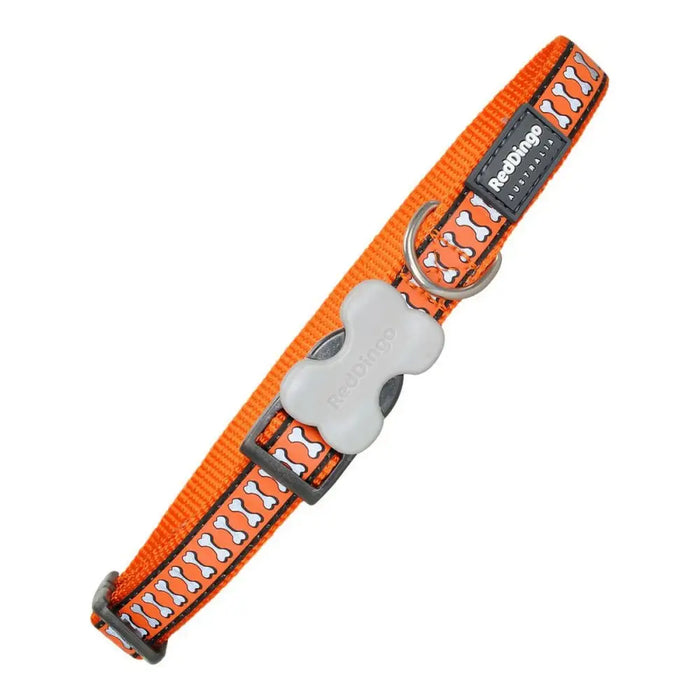 Dog collar Red Dingo Bone Reflective Orange (2 x 31-47 cm) - Домашни Животни<<<Дом Градина<<<BigBuy&&&Пътуване и