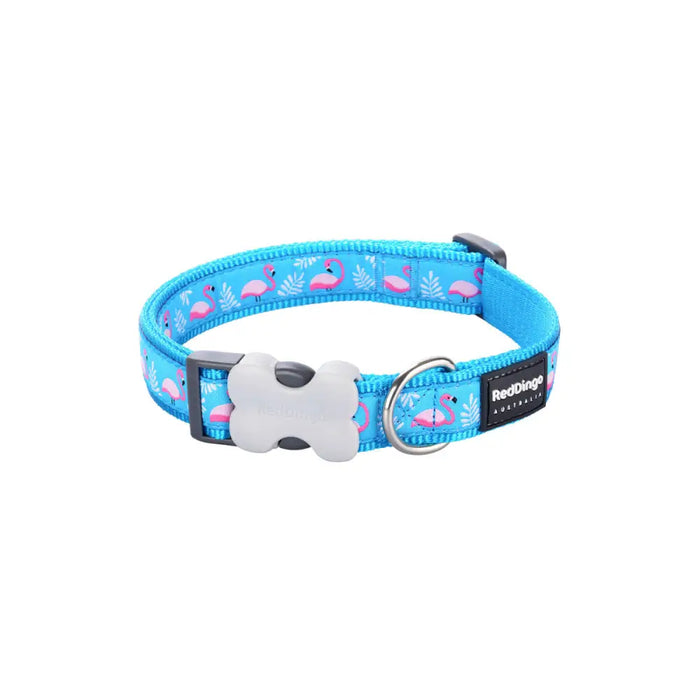 Dog collar Red Dingo STYLE FLAMINGO Turquoise 41-63 cm - Домашни Животни<<<Дом Градина<<<BigBuy&&&Пътуване и