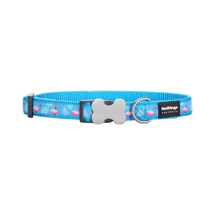 Dog collar Red Dingo STYLE FLAMINGO Turquoise - Домашни Животни<<<Дом Градина<<<BigBuy&&&Пътуване и разходки<<<Домашни