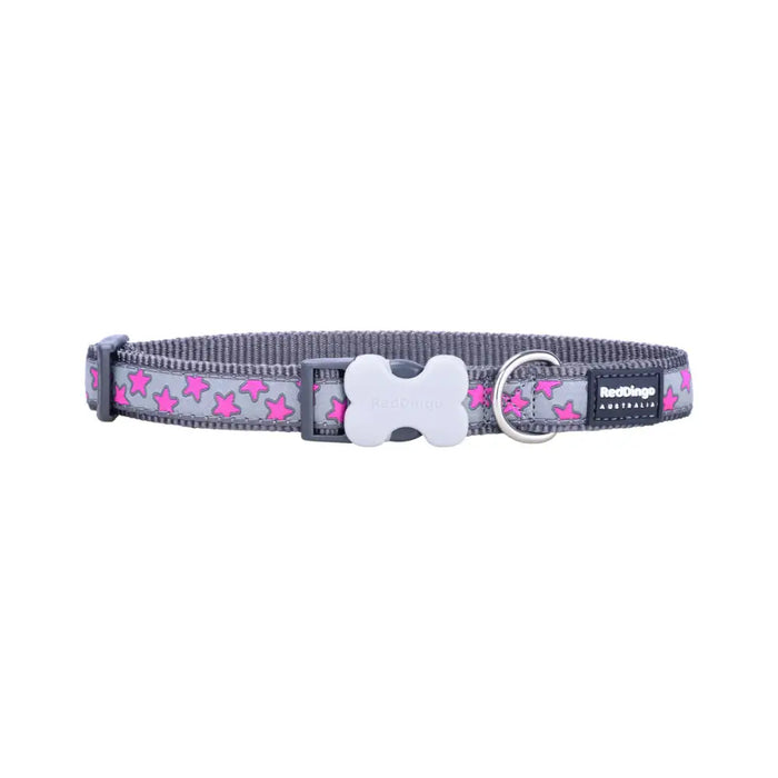 Dog collar Red Dingo STYLE HOT PINK ON COOL GREY 31-47 cm - Домашни Животни<<<Дом Градина<<<BigBuy&&&Пътуване и