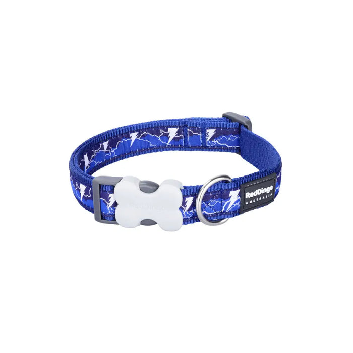 Dog collar Red Dingo STYLE LIGHTNING Navy Blue - Домашни Животни<<<Дом Градина<<<BigBuy&&&Пътуване и разходки<<<Домашни