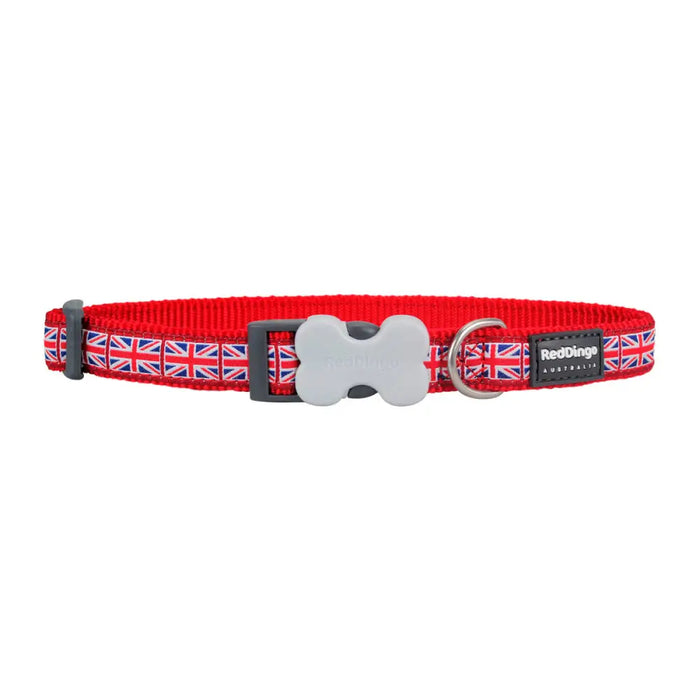 Dog collar Red Dingo STYLE UNION JACK FLAG 41-63 cm - Домашни Животни<<<Дом Градина<<<BigBuy&&&Пътуване и