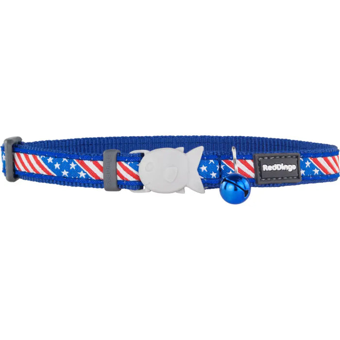 Dog collar Red Dingo STYLE US FLAG 41-63 cm - Домашни Животни<<<Дом Градина<<<BigBuy&&&Пътуване и разходки<<<Домашни
