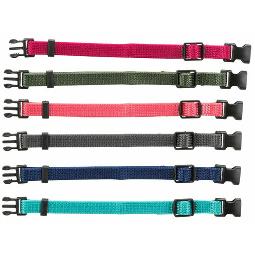 Dog collar Trixie Green Graphite Fuchsia Coral Indigo Azul Océano S/M 17-25 cm (6 Units) - Домашни Животни<<<Дом