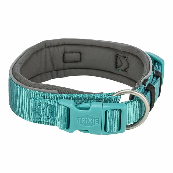 Dog collar Trixie Premium Graphite Light Blue L/XL 53-62 cm - Домашни Животни<<<Дом Градина<<<BigBuy&&&Пътуване и