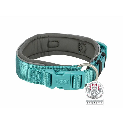 Dog collar Trixie Premium Graphite Light Blue M/L 40-48 cm - Домашни Животни<<<Дом Градина<<<BigBuy&&&Пътуване и