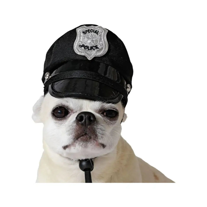 Dog Costume Black Hat Police Officer - Домашни Животни<<<Дом Градина<<<BigBuy&&&Играчки<<<Домашни Животни<<<Дом