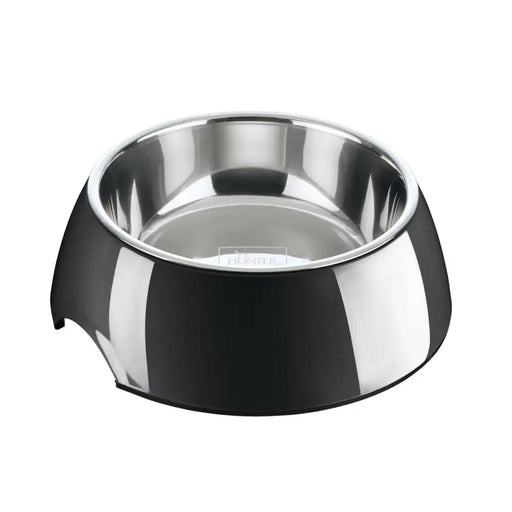Dog Feeder Hunter Black 1,4 L Stainless steel - Домашни Животни<<<Дом Градина<<<BigBuy&&&Купички за храна и