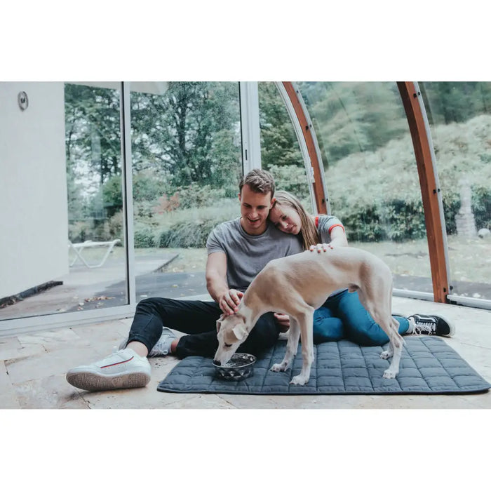 Dog Feeder Hunter Silicone Stainless steel 1,75 L - Домашни Животни<<<Дом Градина<<<BigBuy&&&Купички за храна и