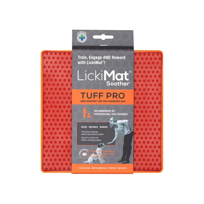 Dog Feeder Lickimat Orange polypropylene TPR - Домашни Животни<<<Дом Градина<<<BigBuy&&&Здраве и хигиена<<<Домашни