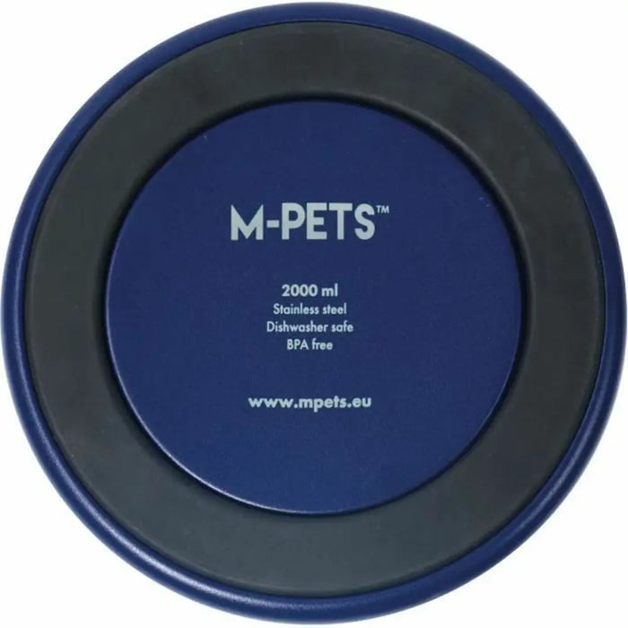 Dog Feeder MPETS ESKIMO Metal Stainless steel Blue Non-slip 2 L - Домашни Животни<<<Дом Градина<<<BigBuy&&&Купички за