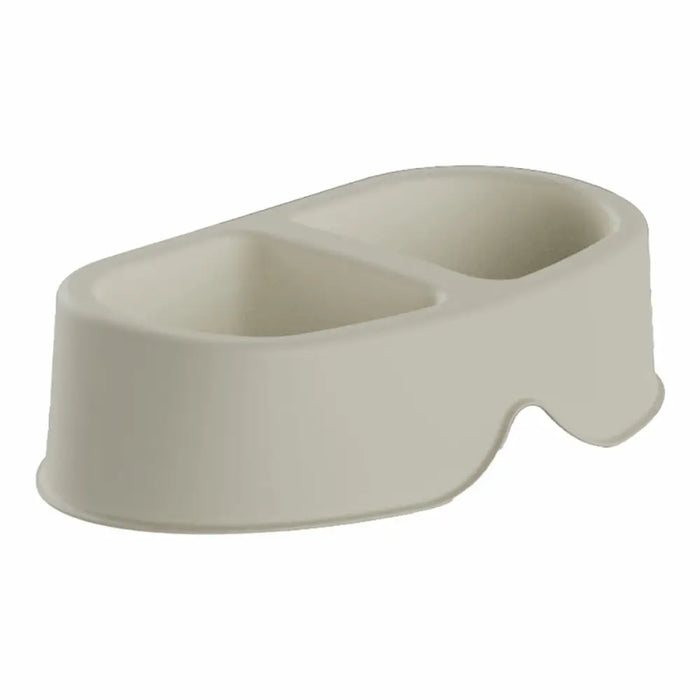 Dog Feeder Plastiken 20138 Beige Plastic 0,5 L Double - Домашни Животни<<<Дом Градина<<<BigBuy&&&Купички за храна и