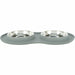 Dog Feeder Trixie Grey Stainless steel Ø 16 cm Double 2 × 0,3 L 47 × 3 × 26 CM - Домашни Животни<<<Дом
