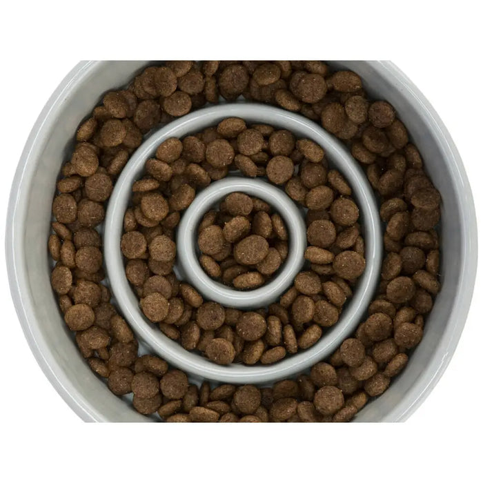 Dog Feeder Trixie Slow Feeding Blue Grey Ø 14 cm 450 ml - Домашни Животни<<<Дом Градина<<<BigBuy&&&Купички за храна и