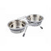 Dog Feeder Trixie Stainless steel 450 ml Double 2 × 0,45 L - Домашни Животни<<<Дом Градина<<<BigBuy&&&Купички за храна