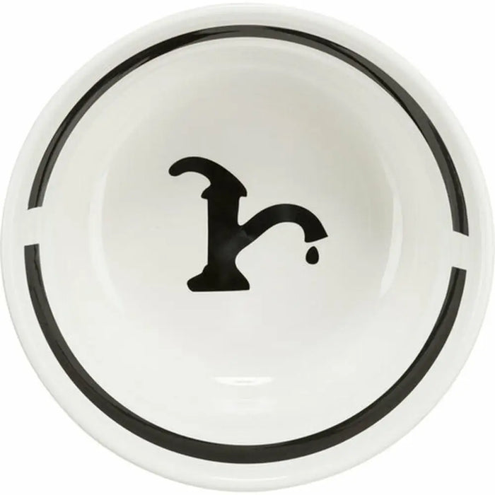 Dog Feeder Trixie White Black Ø 13 cm 250 ml - Домашни Животни<<<Дом Градина<<<BigBuy&&&Купички за храна и