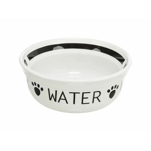 Dog Feeder Trixie White Black Ø 13 cm 250 ml - Домашни Животни<<<Дом Градина<<<BigBuy&&&Купички за храна и