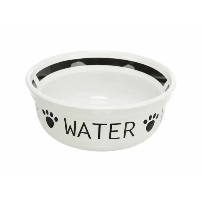 Dog Feeder Trixie White Black Ø 13 cm 250 ml - Домашни Животни<<<Дом Градина<<<BigBuy&&&Купички за храна и