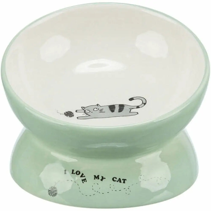 Dog Feeder Trixie White Green Ø 13 cm 150 ml - Домашни Животни<<<Дом Градина<<<BigBuy&&&Купички за храна и