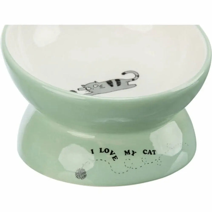 Dog Feeder Trixie White Green Ø 13 cm 150 ml - Домашни Животни<<<Дом Градина<<<BigBuy&&&Купички за храна и