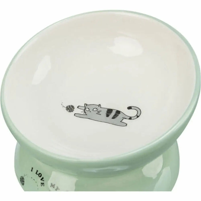 Dog Feeder Trixie White Green Ø 13 cm 150 ml - Домашни Животни<<<Дом Градина<<<BigBuy&&&Купички за храна и
