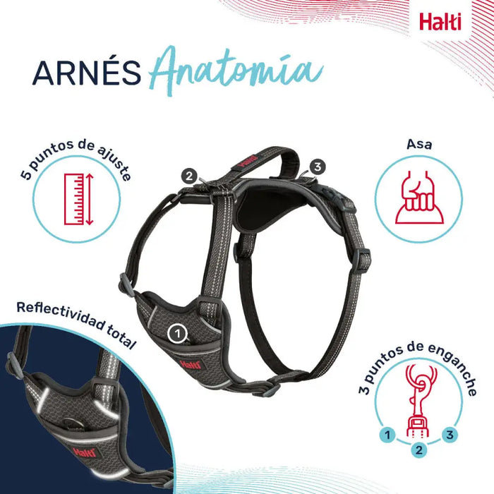 Dog Harness Company of Animals Grey XL 50-78 cm - Домашни Животни<<<Дом Градина<<<BigBuy&&&Пътуване и