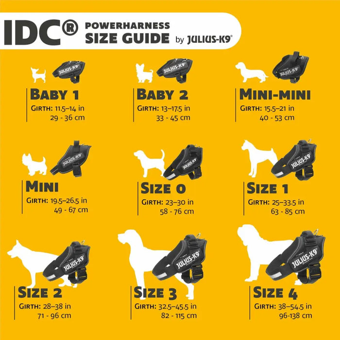 Dog Harness Julius K9 IDC Yellow 2 Baby 2 (XS/S) - Домашни Животни<<<Дом Градина<<<BigBuy&&&Пътуване и