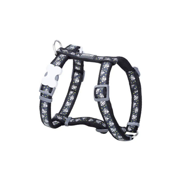 Dog Harness Red Dingo STYLE DIAMOND 45-66 cm Black 36-59 cm - Домашни Животни<<<Дом Градина<<<BigBuy&&&Пътуване и