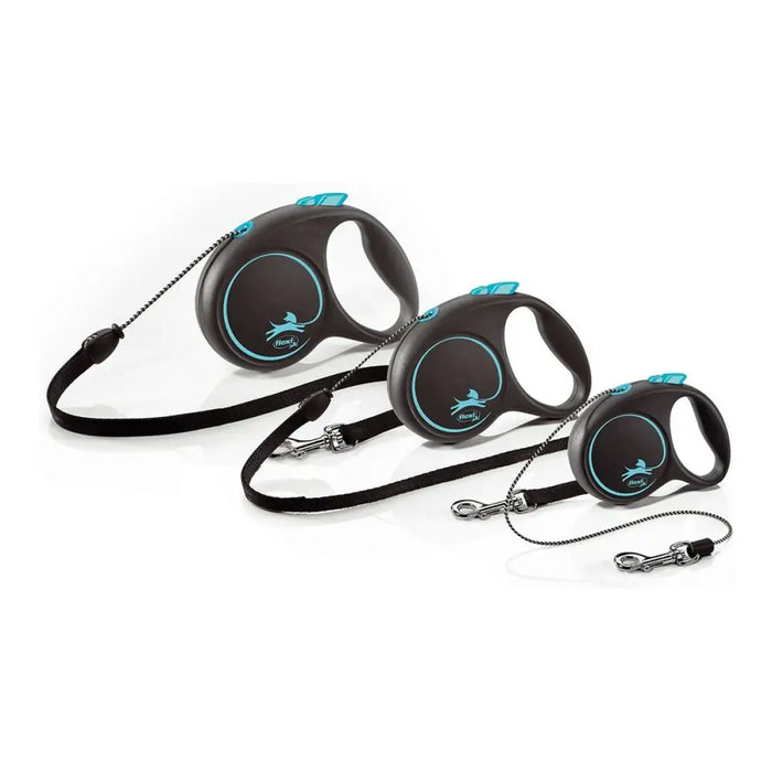 Dog Lead Flexi BLACK DESIGN 5 m Blue Size M - Домашни Животни<<<Дом Градина<<<BigBuy&&&Пътуване и разходки<<<Домашни