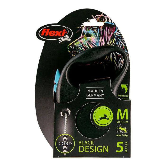 Dog Lead Flexi BLACK DESIGN 5 m Blue Size M - Домашни Животни<<<Дом Градина<<<BigBuy&&&Пътуване и разходки<<<Домашни