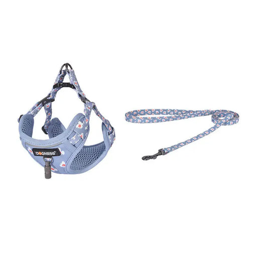 Dogness cat leash 1,5m + harness walking set (light blue) - Walking and transportation<<<Pets<<<InnproXML