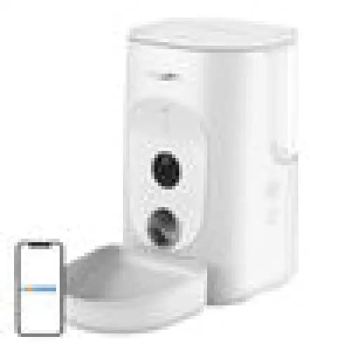 Dogness F15 WiFi 4L smart food dispenser with camera with plastic bowl (white) - Bowls<<<Food