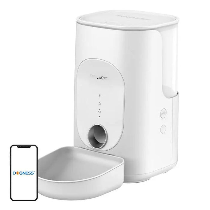 Dogness F16 WiFi 5G 4L smart food dispenser with plastic bowl (white) - Bowls<<<Food Dispensers<<<Pets<<<InnproXML