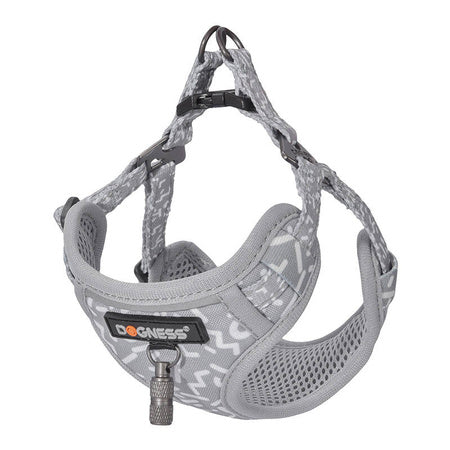 Dogness walking set leash 1,5m + harness for dog (light gray) - Walking and transportation<<<Pets<<<InnproXML