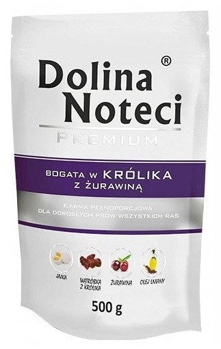 DOLINA NOTECI Premium Rich in rabbit with cranberries - Wet dog food - 500 g