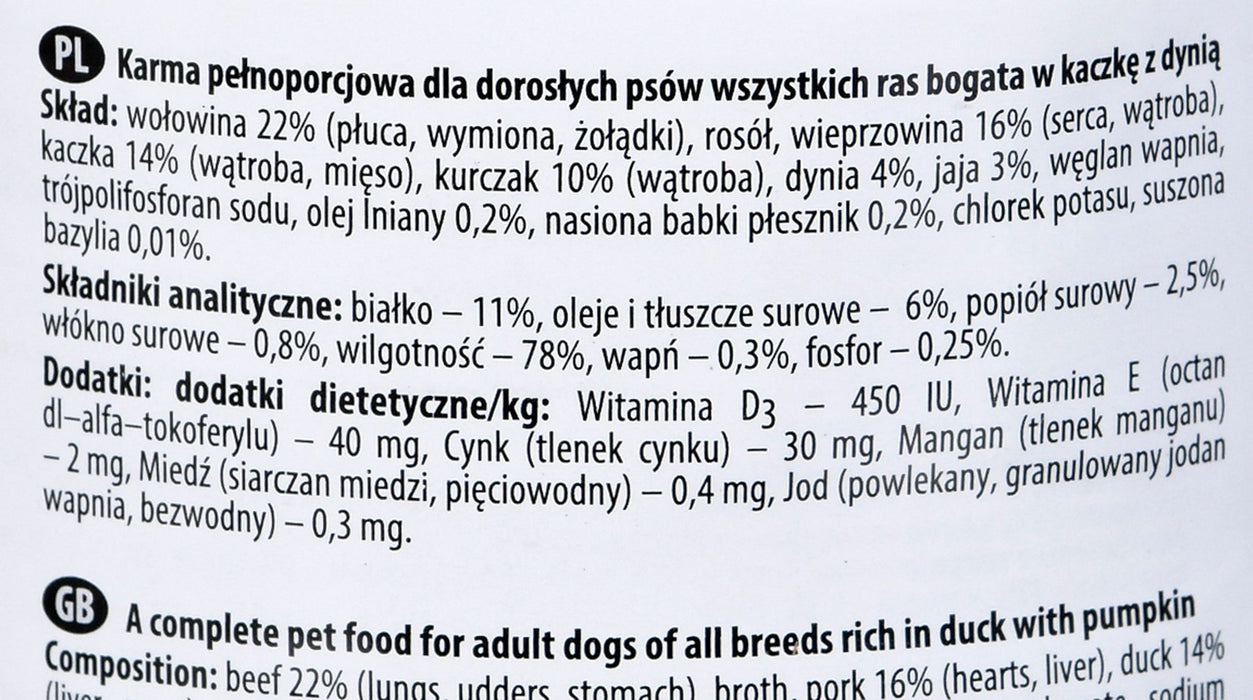 Dolina Noteci Premium Rich In Duck And Pumpkin 400 g