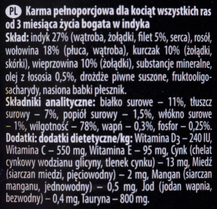 Dolina Noteci Premium Junior rich in turkey - Wet cat food - 400 g