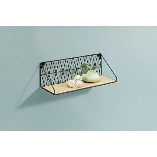 DOLLE DIAMOND SHELF 40X12X13 CM. BLACK - Етажерки и рафтове<<<Мебели и обков<<<Мебели и интериор<<<Praktiker